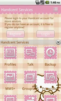 Handcent SMS Skin(Hello Kitty) android App screenshot 2