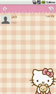 Handcent SMS Skin(Hello Kitty) android App screenshot 4